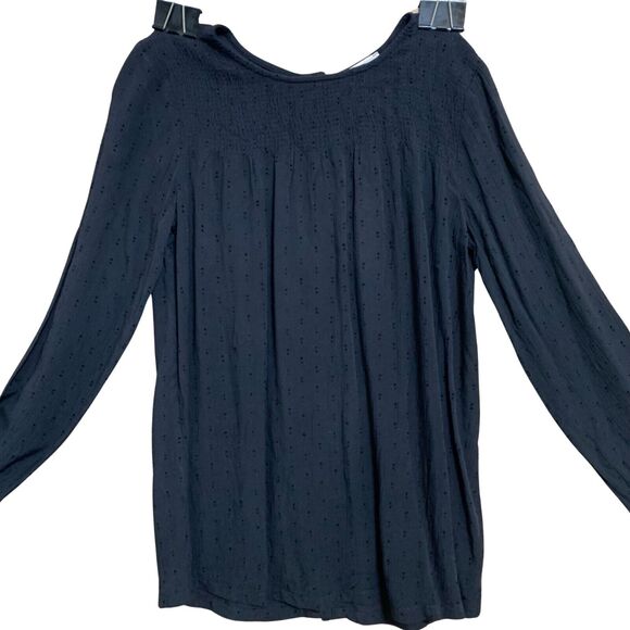 FAT FACE Black Viscose Button Back L/S Peasant Style "ELLEN" Tunic Sz 2 NWT - Picture 13 of 15